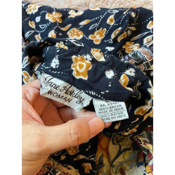 Vintage 90s patchwork boho floral button down shirt size 2x - Picture 5 of 6